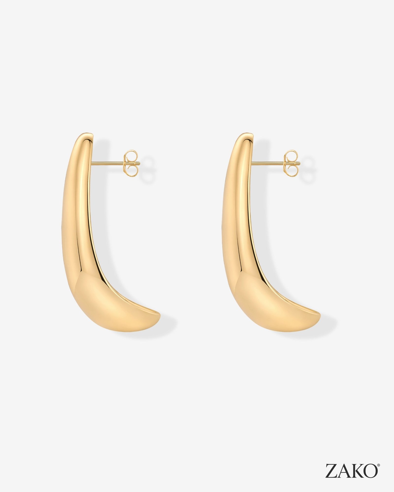 Cleo Teardrop Hoops - Image 4