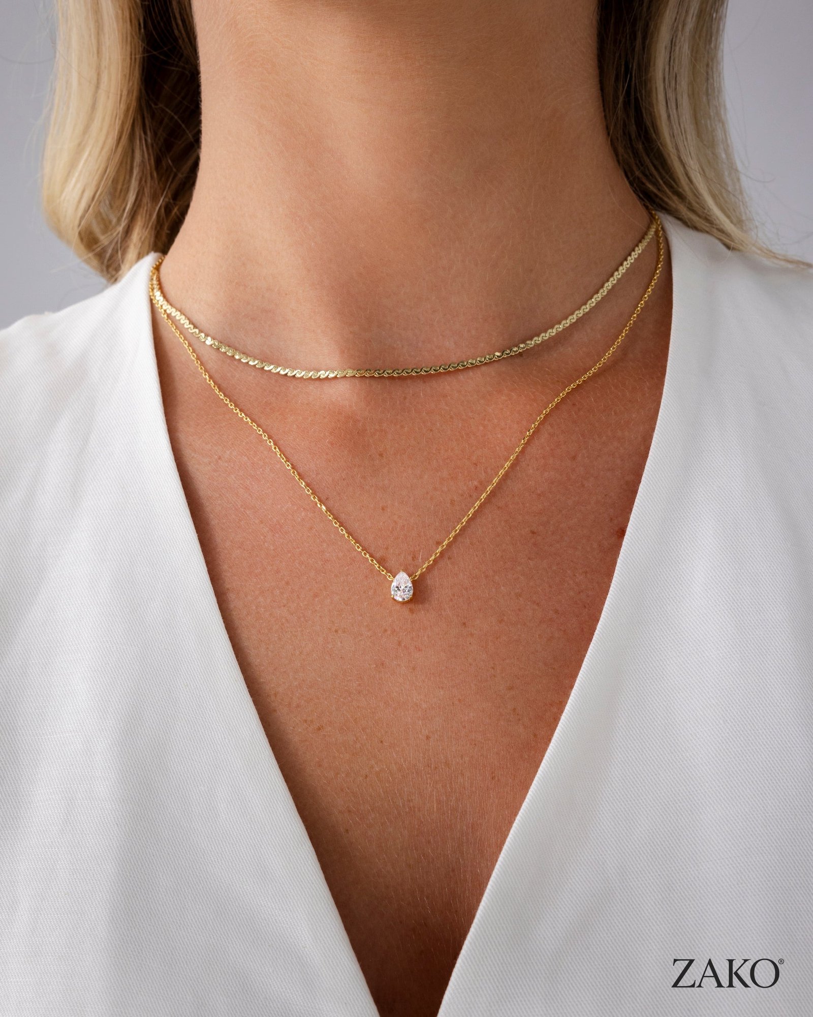 Nola Teardrop Necklace - Image 2