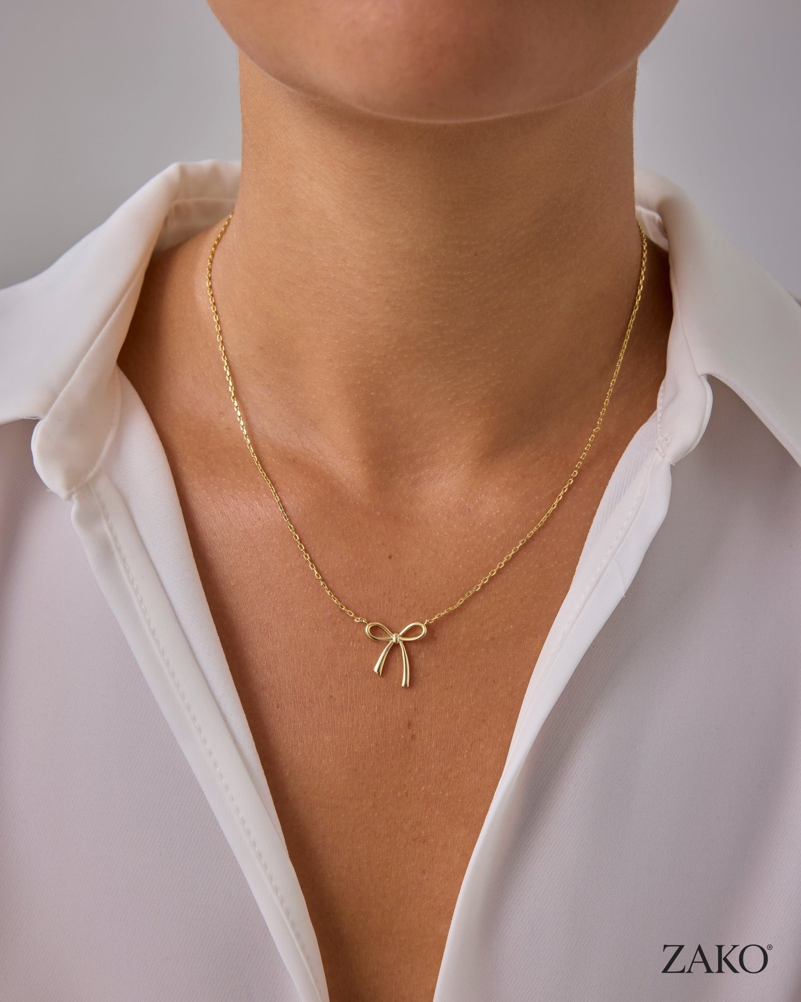 Talia Bow Necklace - Image 2