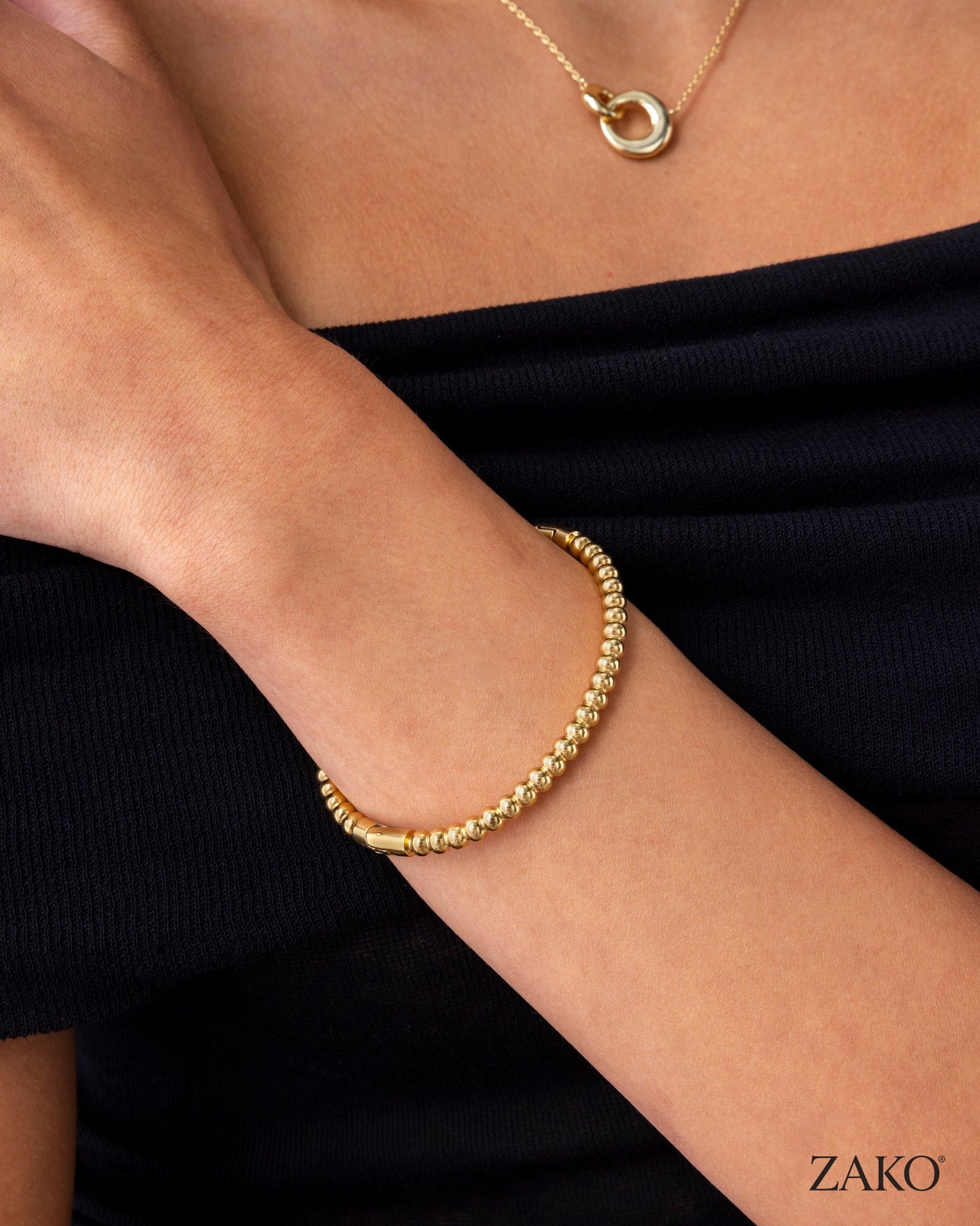 Elio Beaded Bangle - Image 3