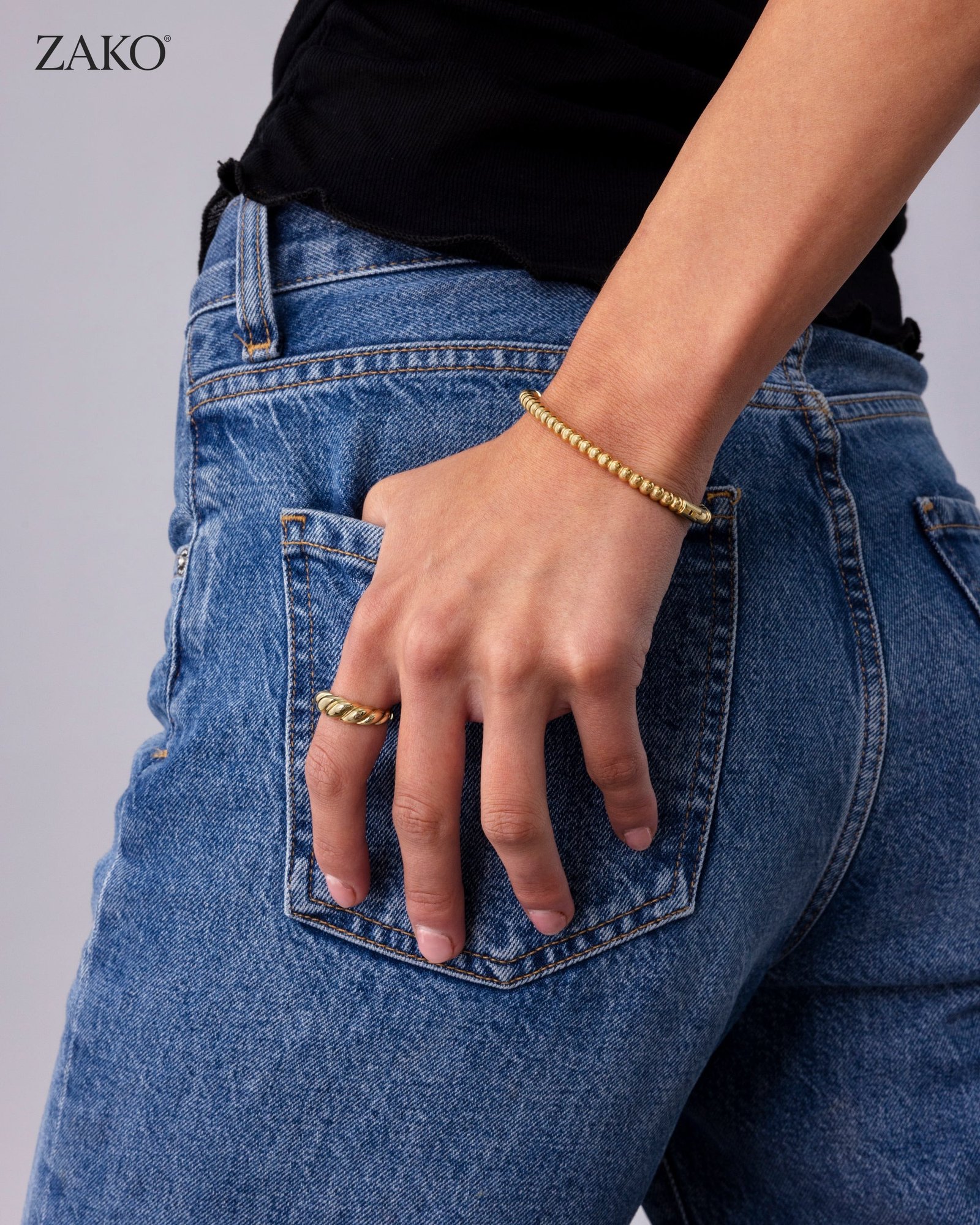 Elio Beaded Bangle - Image 4