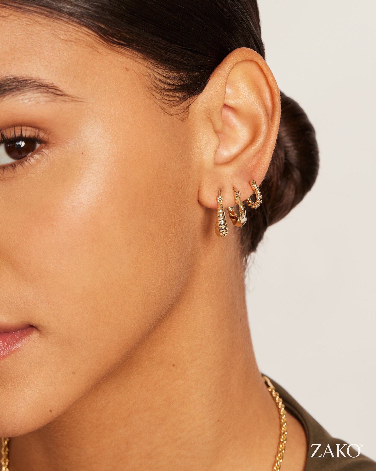 Talia Huggie Earrings - Image 3