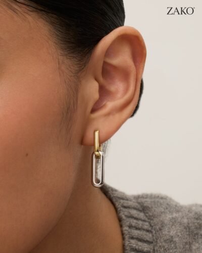 Rosalie Two-Tone Hoops