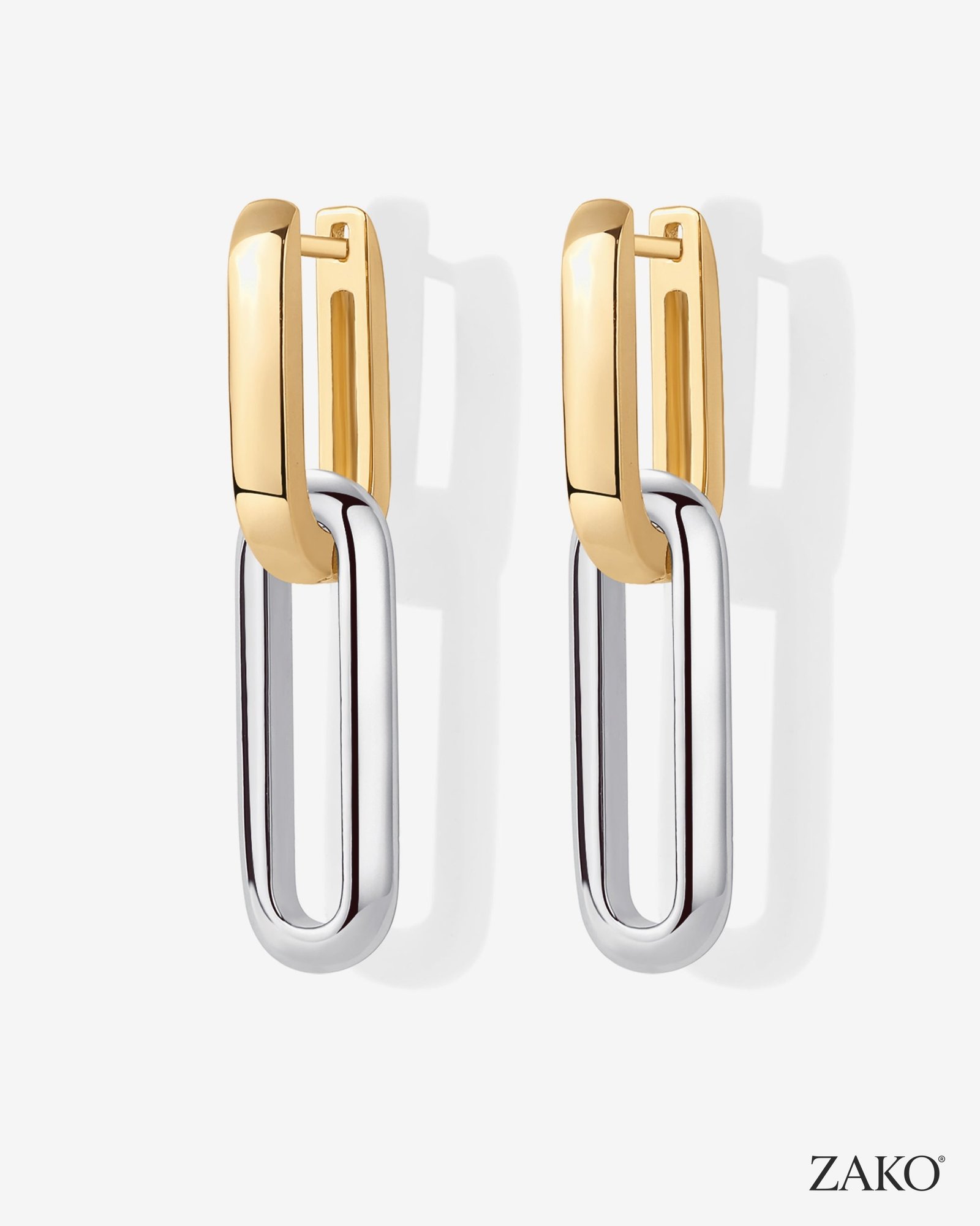 Rosalie Two-Tone Hoops - Image 4
