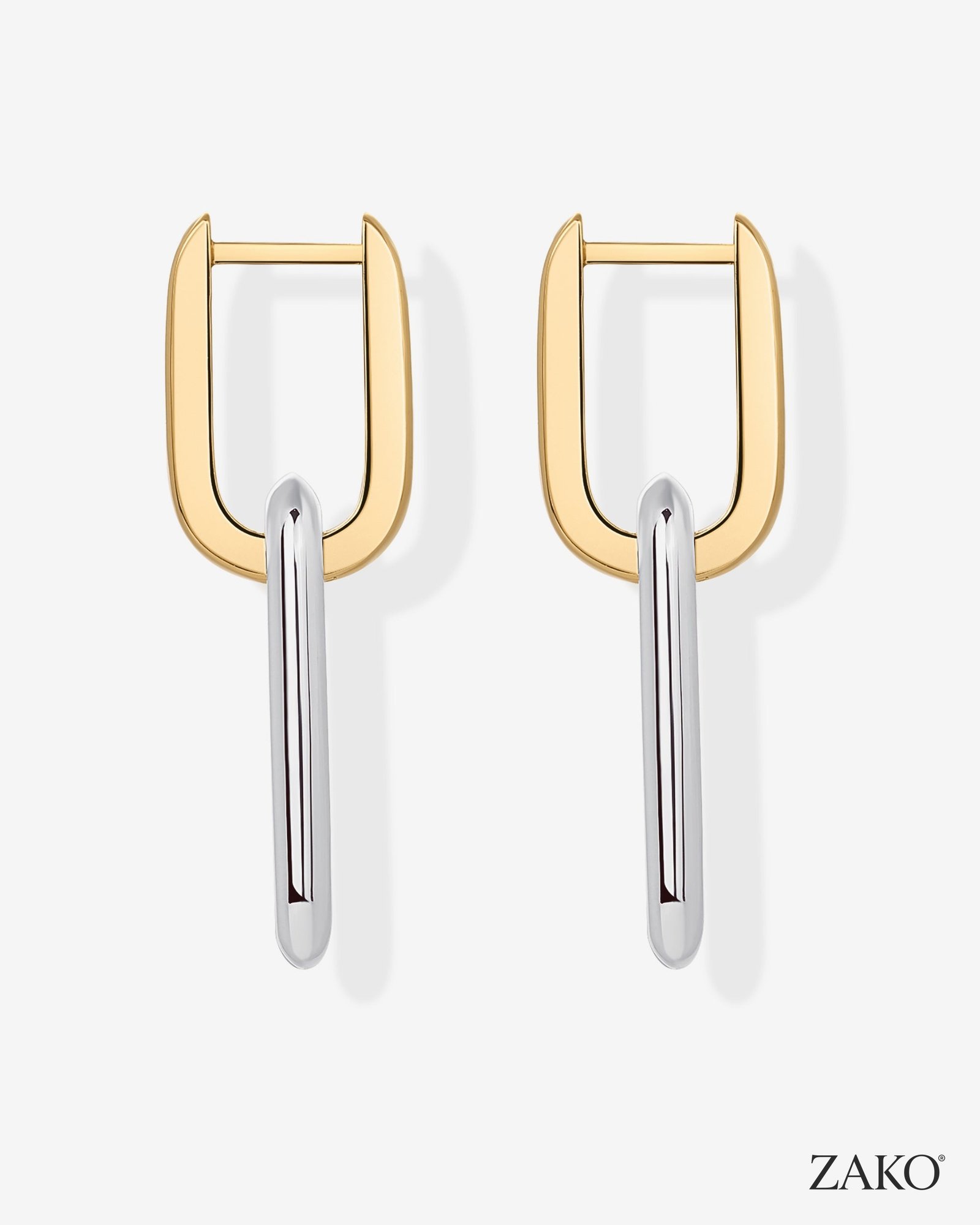 Rosalie Two-Tone Hoops - Image 5