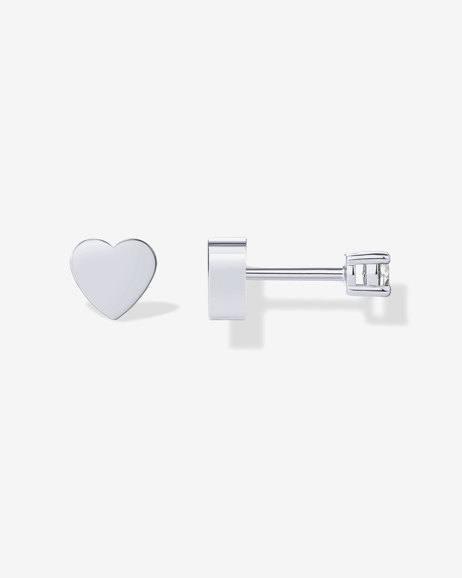 Una Heart Studs - Image 6