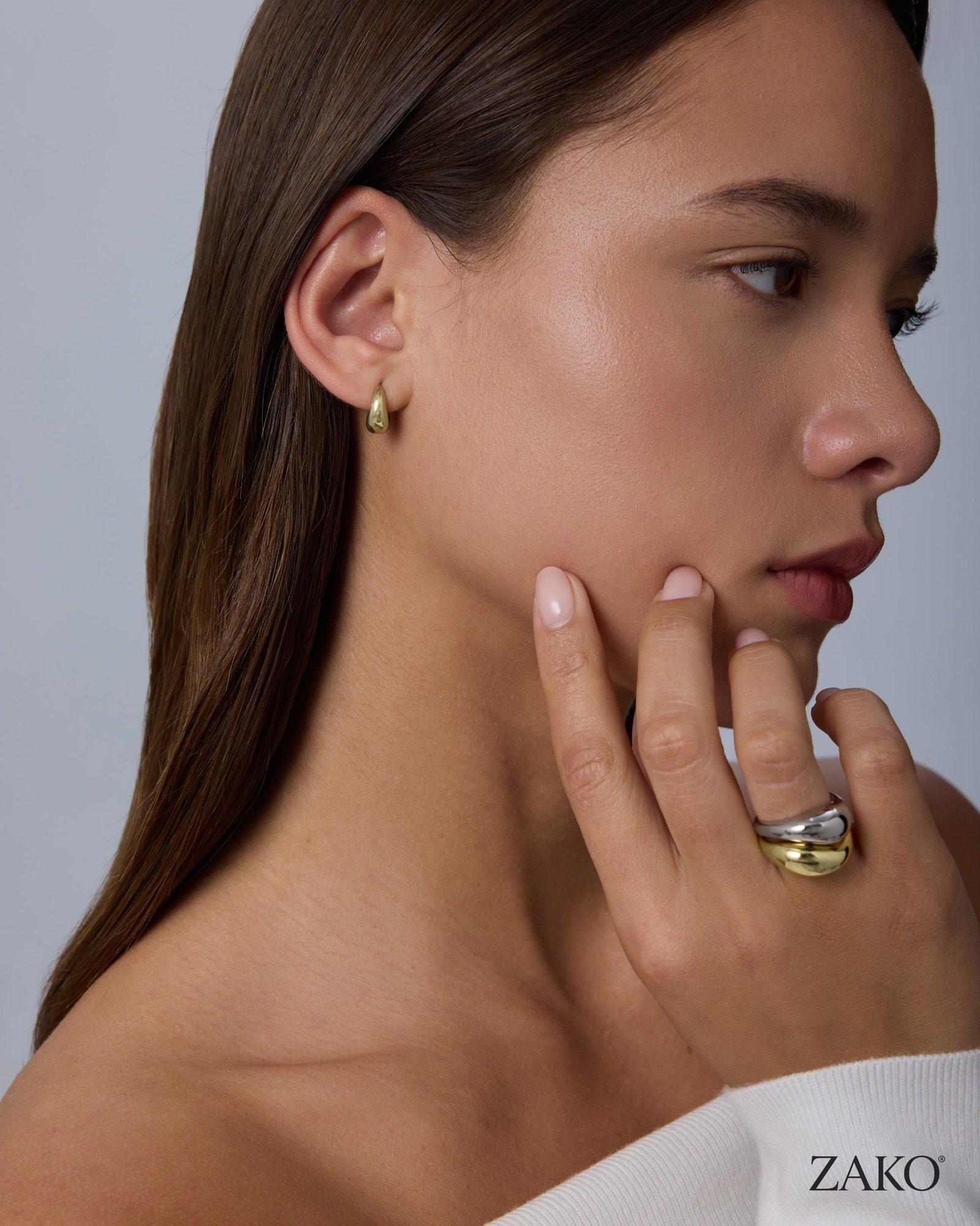Ophelia Reversible Hoops - Image 9