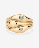 Freya Wavy Ring Set