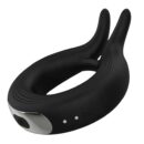 Obsidian Remote-Controlled Dual Vibrating Ring
