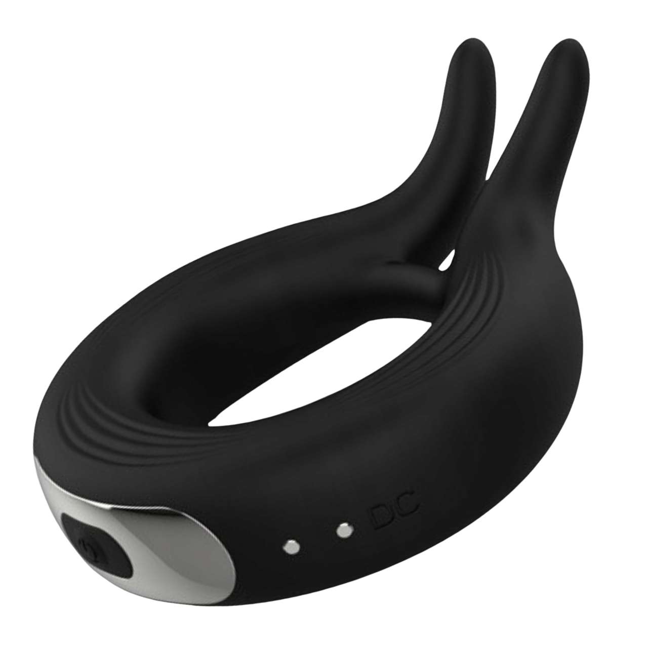 Obsidian Remote-Controlled Dual Vibrating Ring