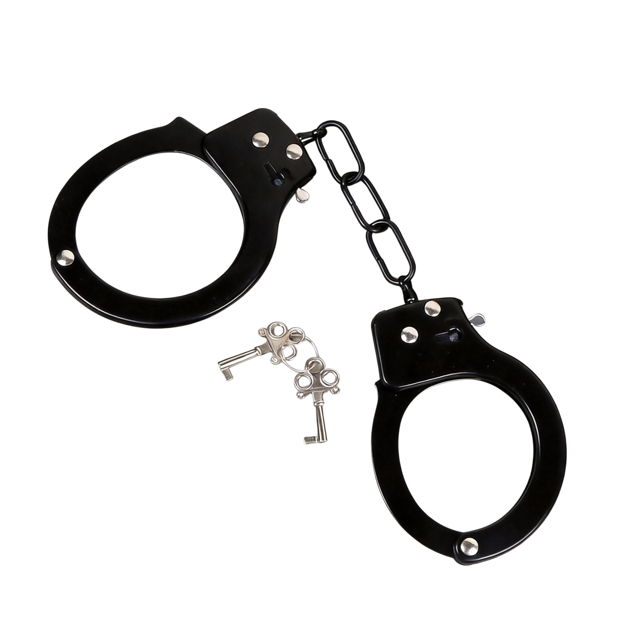 Black Steel Handcuffs - Image 3