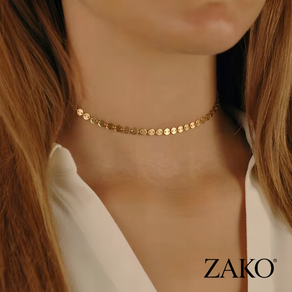 Złoty Naszyjnik Choker z Monetami - Image 2