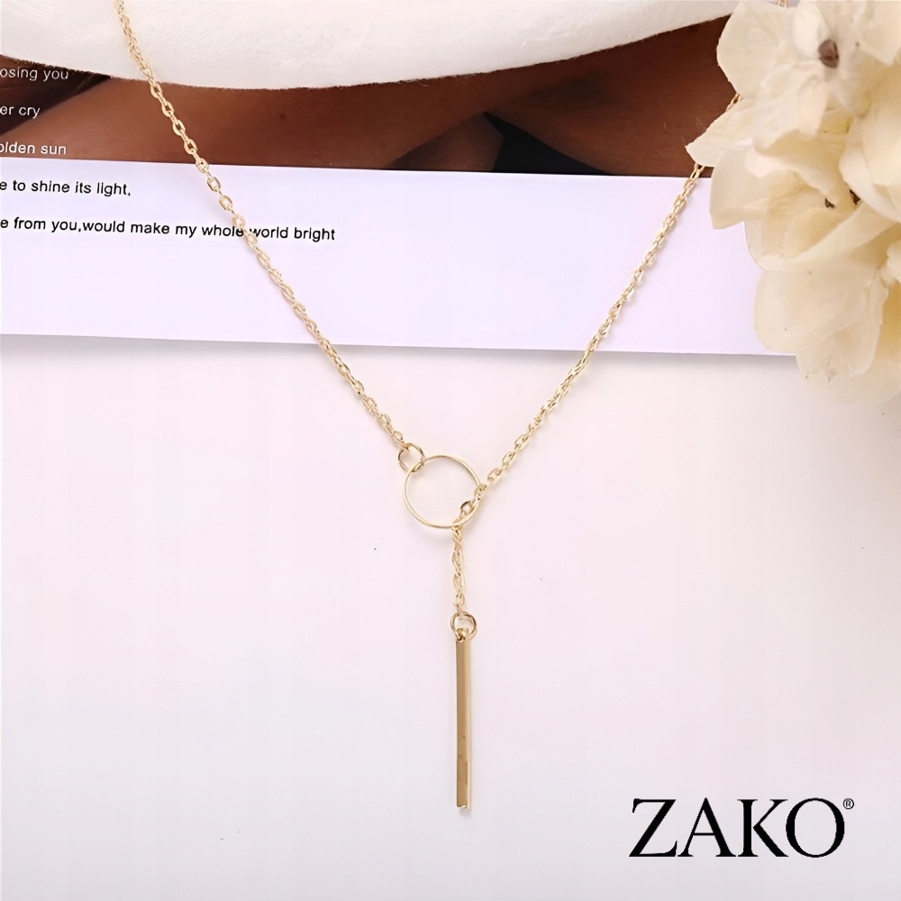 Złoty Naszyjnik Lariat Y - Image 2
