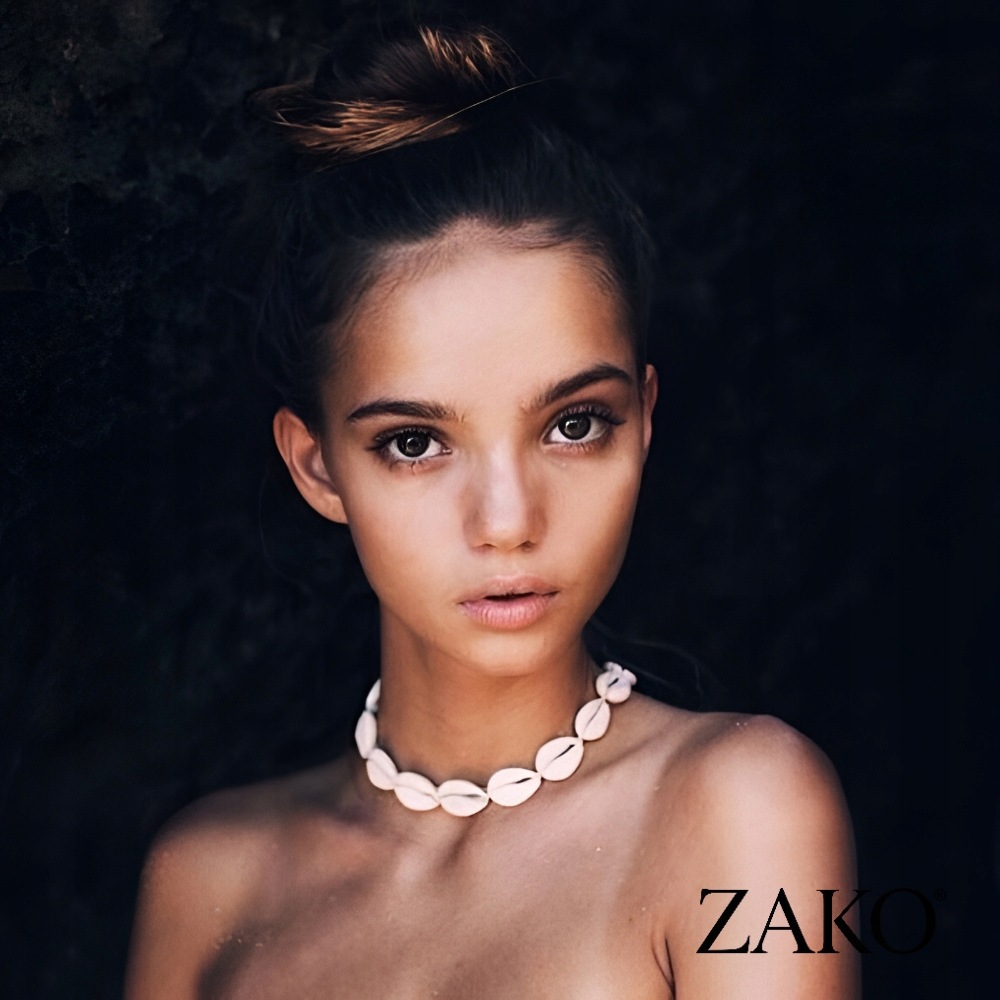 Naszyjnik z Muszli Kauri Choker Plażowy Boho Hawajski Damski ZAKO - Image 2