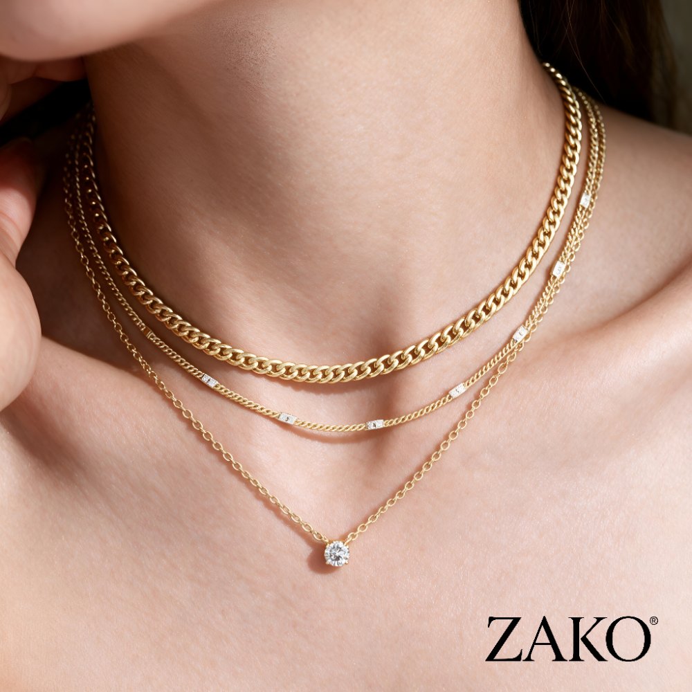 Aurelia Layered Necklace Set - Image 3