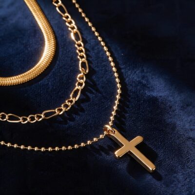 Layered Cross Necklace