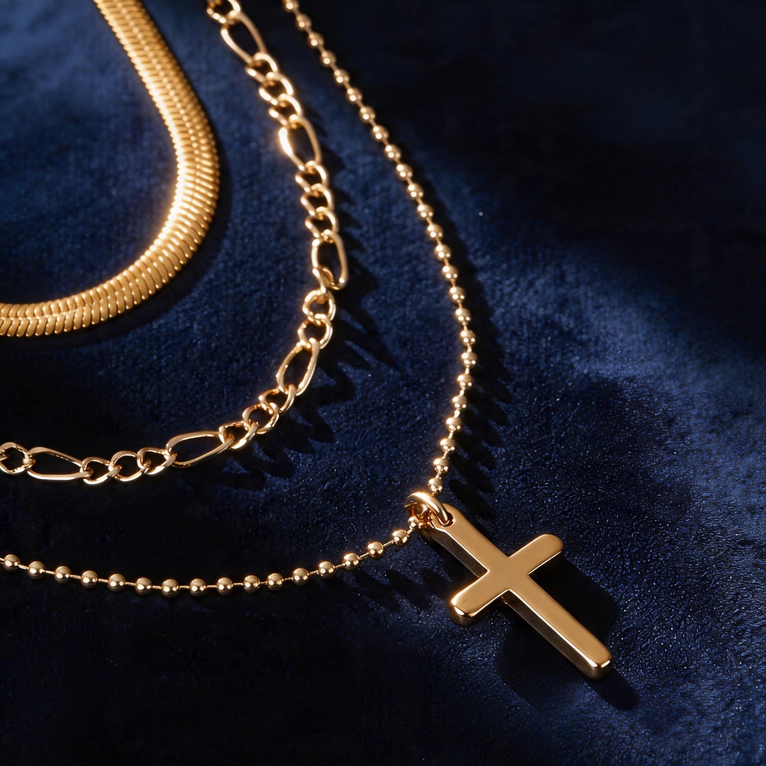 Layered Cross Necklace