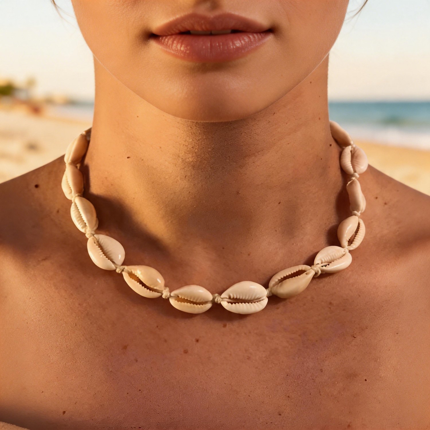Cowrie Shell Choker