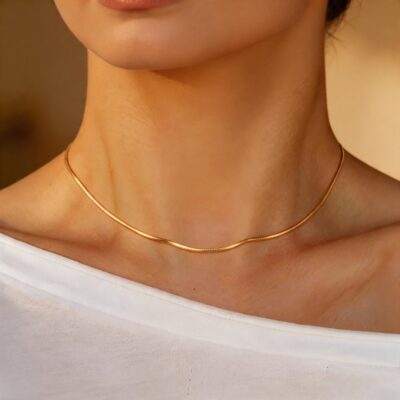 Flat Snake Necklace